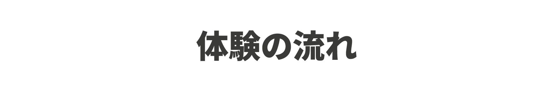 体験の流れ